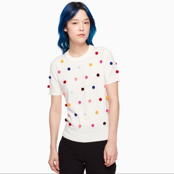 Kate Spade Pom Pom Spice Things Up Shirt - Picture 2 of 4